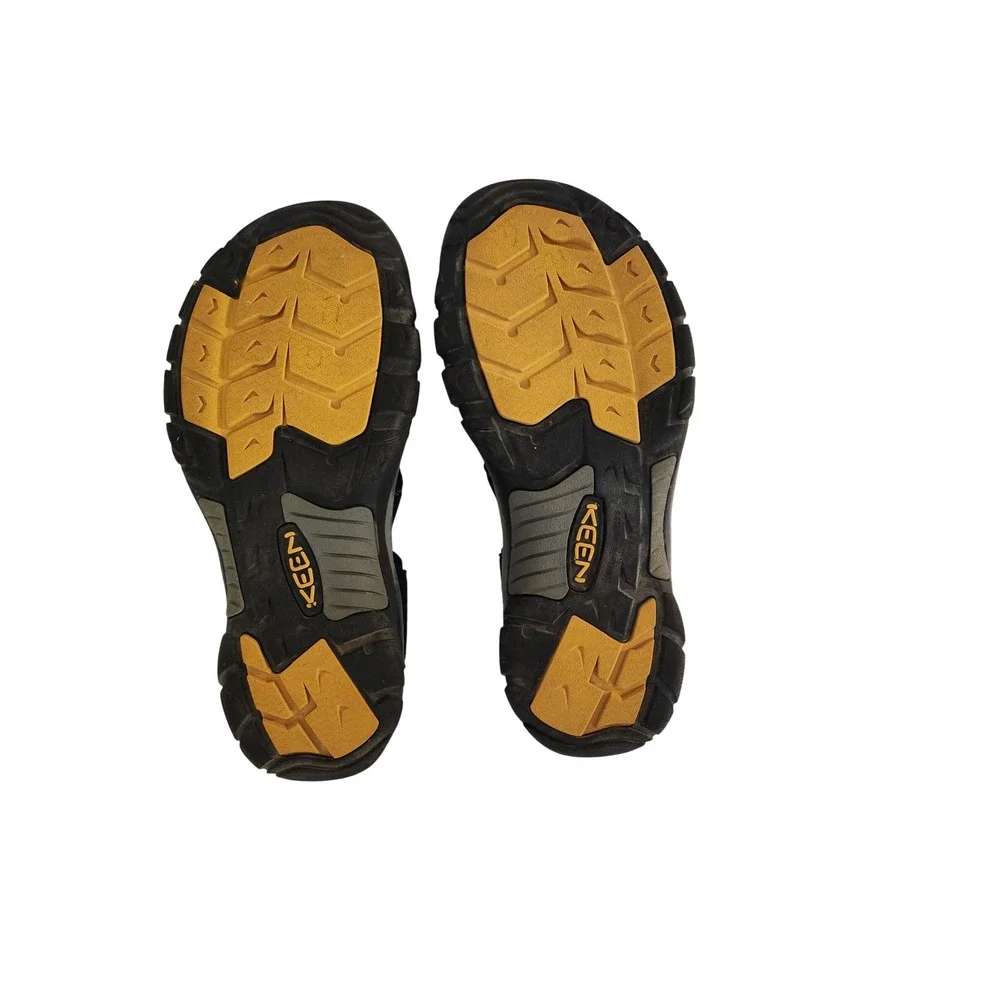 Hiking outdoors Keen Newport H2 Mens Black Yellow Waterproof  Water Sandals
